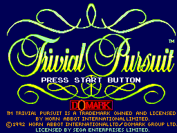 Trivial Pursuit screenshot 2 for Sega Master System